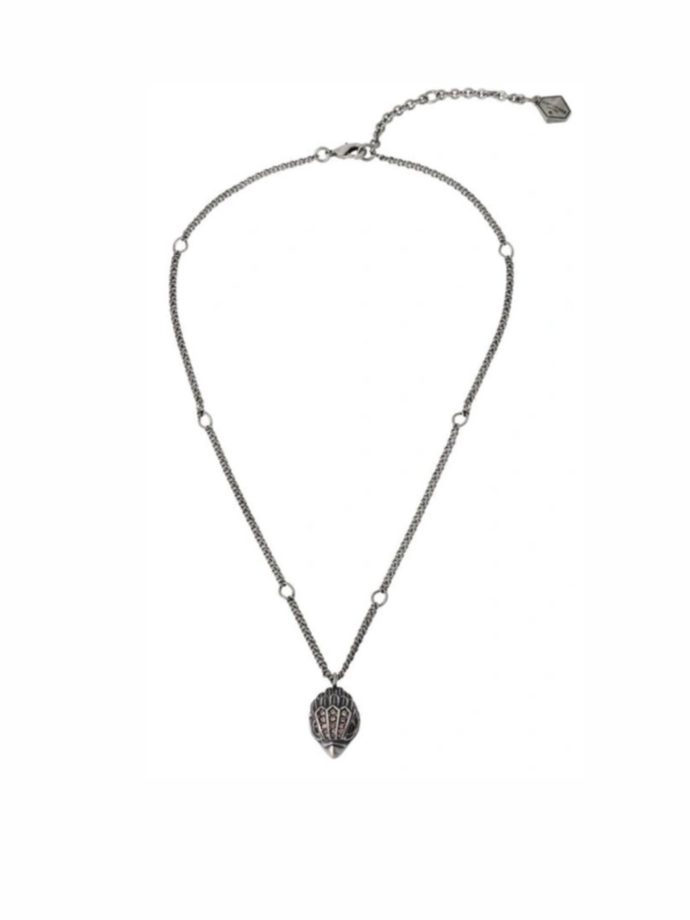 Kurt Geiger Silver-Tone Shell Pendant Necklace